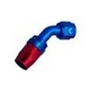 -10 AN 45 Degree Hose End - Red/Blue